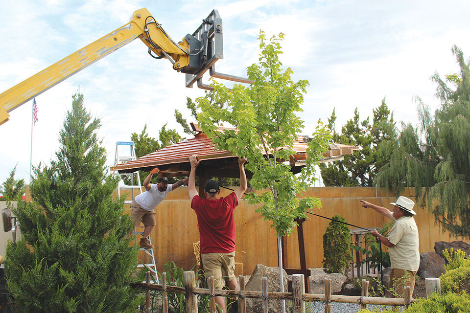 Decorative roof set to shine at garden
